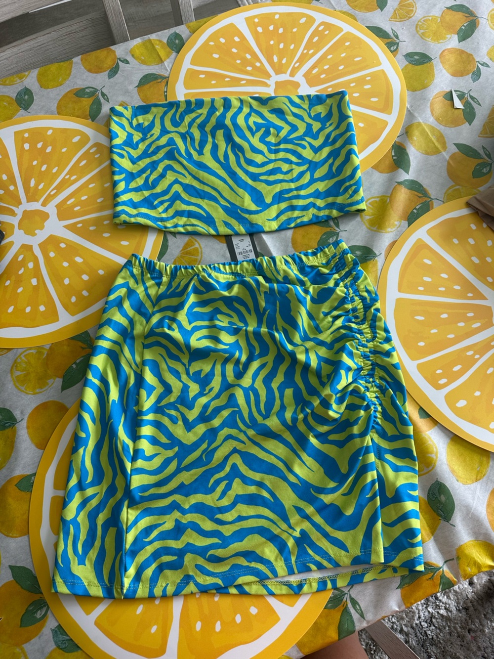 NWOT two piece skirt set
